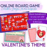Virtual Game Board on Google Slides (Valentine's Themed & 