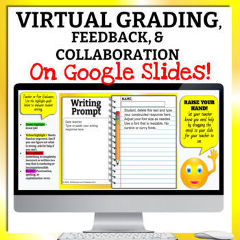 Preview of Virtual Grading, Feedback, and Collaboration On Google Slides