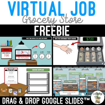 Preview of Virtual Grocery Store Job FREEBIE