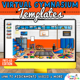 Virtual Gymnasium Backgrounds: Physical Education Classroo