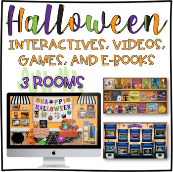Preview of Virtual Halloween Activity + Game Classroom 