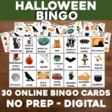 Virtual Halloween Games Bingo for Activity or Party Distan