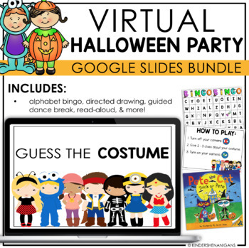 Preview of Virtual Halloween Party Pack | Google Slides