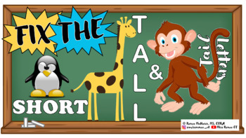 Preview of Fix the Short, Tall & Tail Letters! (for virtual or in-person learning)