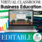 Virtual High School Business Classroom Google Slides Dista