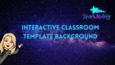 Virtual Interactive classroom template background (Space Theme)