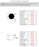 Weather Station Models Worksheets Teaching Resources Tpt
