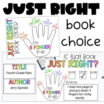 Choose a Just Right Book Chart Creative Teaching Press CTP4180 