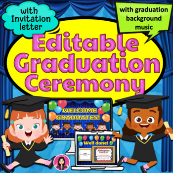 Virtual Kindergarten Graduation Ceremony Prek Preschool End Of The Year Ppt