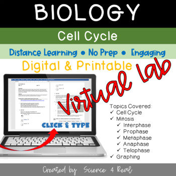 Preview of Cell Cycle/Mitosis VIRTUAL LAB (Digital/Printable)