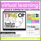Virtual Learning | Games & Activities for Class Community 