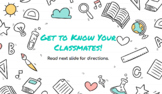 Virtual Learning Ice Breaker: Get to Know Your Classmates!