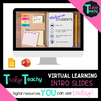 Preview of Virtual Learning Intro Slides EDITABLE TEMPLATES **Digital** **Google Slides**