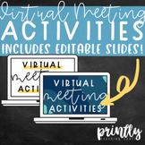 Virtual Learning Meeting Activities | Zoom | Google Hangou