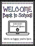 Virtual Learning Welcome Packet (Fully Editable)
