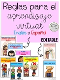 Virtual Learning rules in English and Spanish - Reglas de 