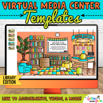 Virtual Library Classroom Templates Editable Google Slides For Blended Learning