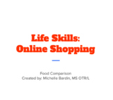Virtual Life Skills: Online Shopping Part 1