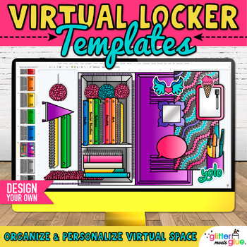 Preview of Virtual Locker Template: Middle School Ice Breaker Activity & Digital Resource
