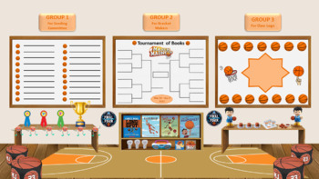 Preview of Virtual March Madness in Education Classroom Template