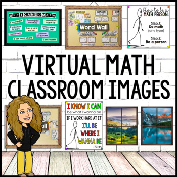 Preview of Virtual Math Classroom Posters and Décor