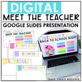 Digital Meet The Teacher Slideshow - for Google Slides™ - 