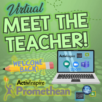 Preview of Virtual Meet The Teacher for Promethean ActivInspire / Distance Learning