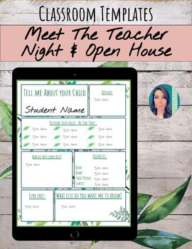 Preview of Virtual Meet Your Teacher Night Forms & Digital Handouts on Google Slides