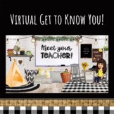 Virtual Meet Your Teacher/Students Slide Show & Questionna