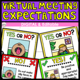 Virtual Meeting Expectations | Distance Learning