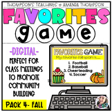 Fall Morning Meeting Games | DIGITAL GAME - Fun Friday Games