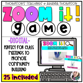 Preview of Morning Meeting Activities - Fun Friday Games - Zoom It Digital Games