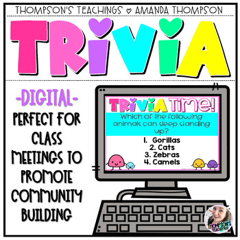 Preview of Morning Meeting Digital Games -  Trivia - Digital Fun Friday Games