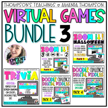 Preview of Morning Meeting Digital Games -  BUNDLE - Digital Fun Friday Games