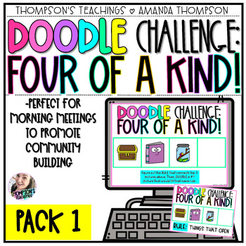 Preview of Morning Meeting Activities - Digital Games - Four of a Kind - Fun Friday Games