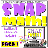 Math Fact Fluency DIGITAL GAME | Addition Subtraction Game