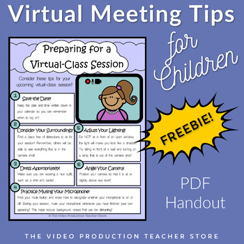 Preview of Virtual Meeting Tips for Children