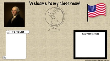 Virtual Meeting Zoom Backgrounds Distance Learning Social Studies Classrooms