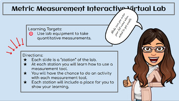 Preview of Virtual Metric Measurement Virtual  Lab