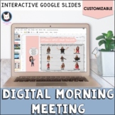 Virtual Morning Meeting Google Slides ENGLISH/SPANISH