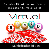 Virtual Multiplication BINGO - NO PREP!