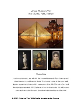 Preview of Virtual Museum Visit To The Louvre: Middle and High School Art and Architecture