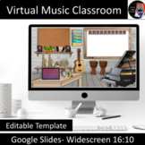 Virtual Music Classroom #2 (Editable), Distance Learning, 