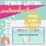 Virtual Opinion Writing- Introductions