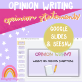 Virtual Opinion Writing- Opinion Statements