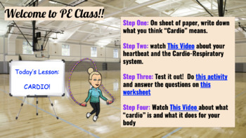 Preview of Virtual PE Lesson - What is Cardio? (Asynchronous for distance learning)