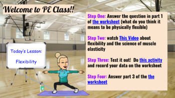 Preview of Virtual PE Lesson - What is Flexibility? (asynchronous for distance learning)