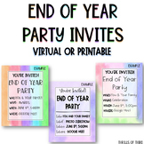 Virtual Party Invites // EDITABLE // PRINTABLE