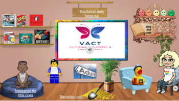 Preview of Virtual Play therapy- Sandtray, lego, fairies, yoga and more