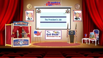 Preview of Virtual Presidents Day Template